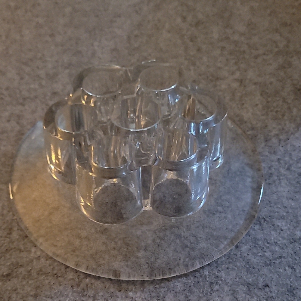 Clear Acrylic Candle Holder